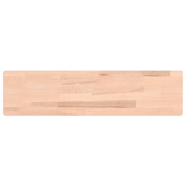 vidaXL Wandschap 80x20x1,5 cm massief beukenhout