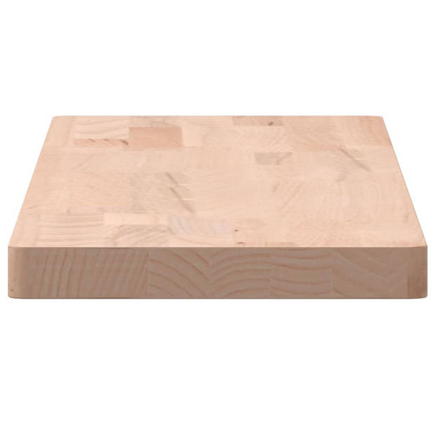 vidaXL Wandschap 80x20x2,5 cm massief beukenhout