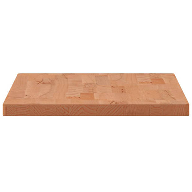 vidaXL Tafelblad rechthoekig 80x40x2,5 cm massief beukenhout