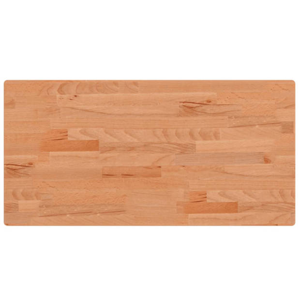 vidaXL Tafelblad rechthoekig 80x40x2,5 cm massief beukenhout