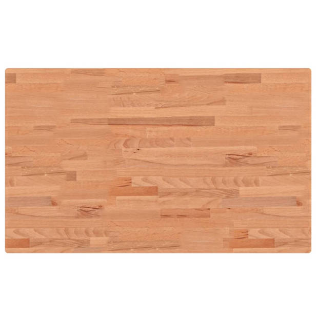 vidaXL Tafelblad rechthoekig 100x60x2,5 cm massief beukenhout