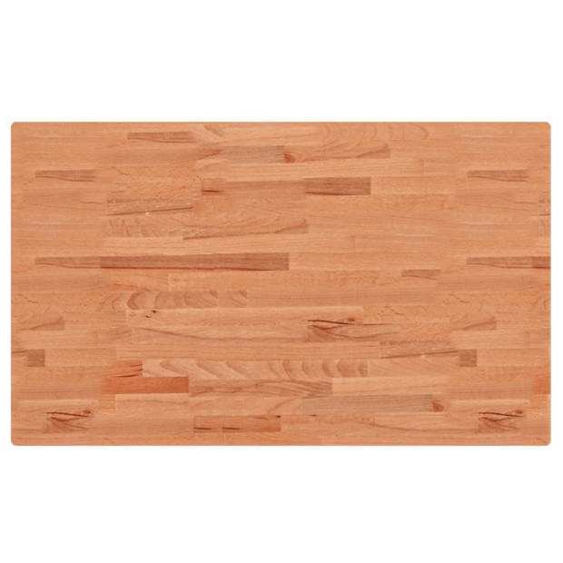 vidaXL Tafelblad rechthoekig 100x60x1,5 cm massief beukenhout