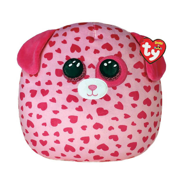 Ty Squish a Boo Pink Tickle Dog 20cm (2008300)