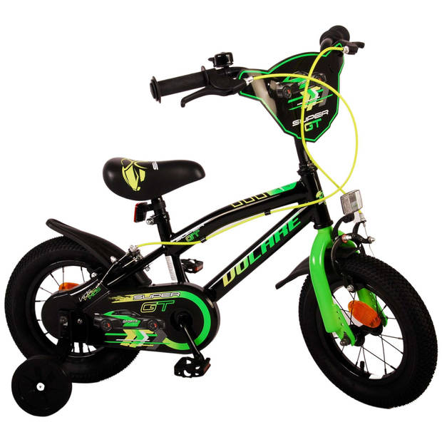 Volare Super GT Kinderfiets - Jongens - 12 inch - Groen - Twee handremmen