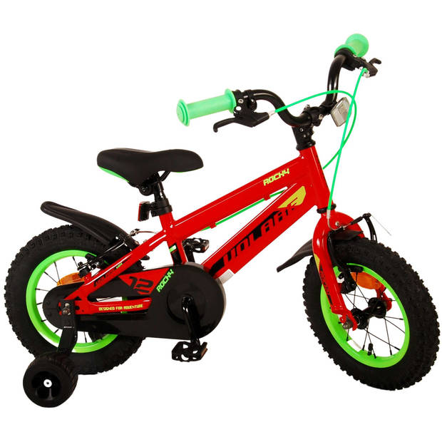 Volare Rocky Kinderfiets - Jongens - 12 inch - Rood - Twee handremmen