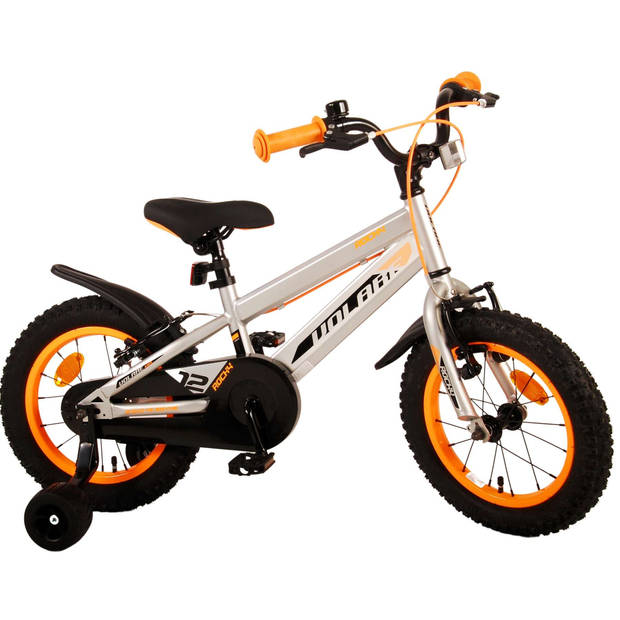 Volare Rocky Kinderfiets - Jongens - 14 inch - Grijs - Twee handremmen