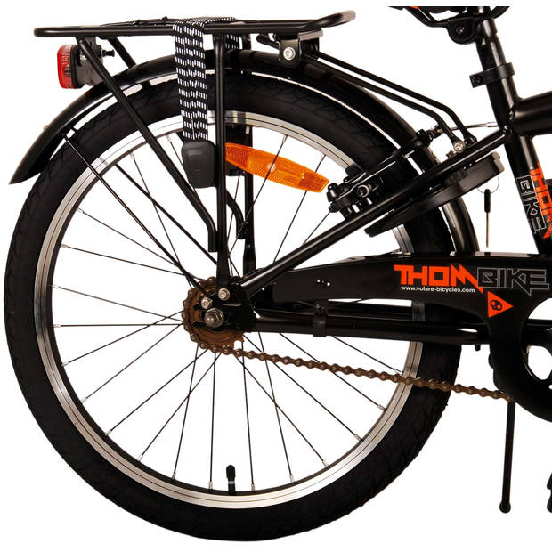 Volare Thombike Kinderfiets - Jongens - 20 inch - Zwart Oranje - Twee Handremmen