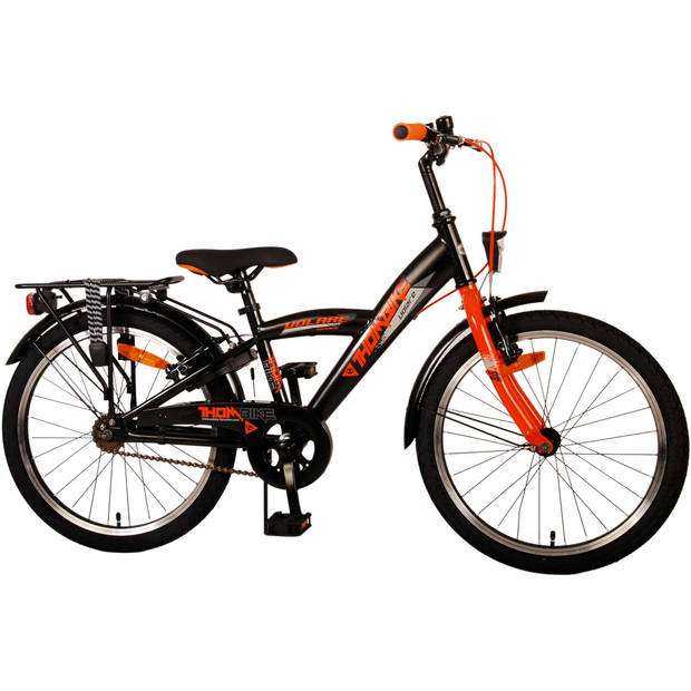 Volare Thombike Kinderfiets - Jongens - 20 inch - Zwart Oranje - Twee Handremmen