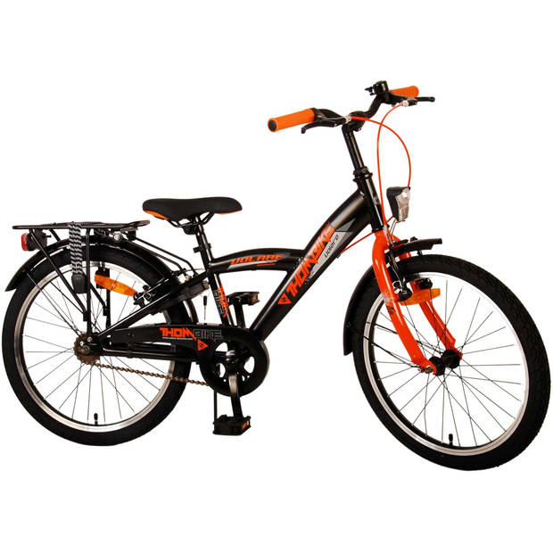 Volare Thombike Kinderfiets - Jongens - 20 inch - Zwart Oranje - Twee Handremmen