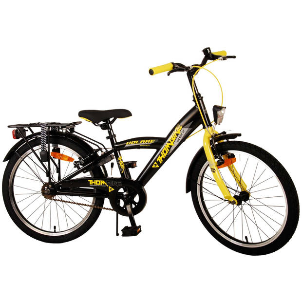 Volare Thombike Kinderfiets - Jongens - 20 inch - Zwart Geel - Twee Handremmen