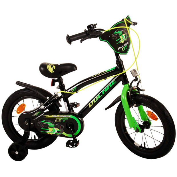 Volare Super GT Kinderfiets - 14 inch - Groen - Twee Handremmen