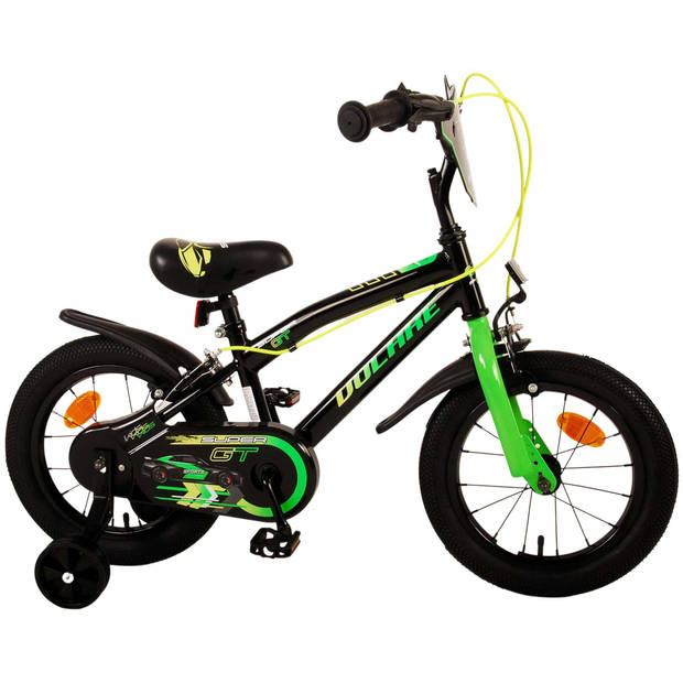 Volare Super GT Kinderfiets - 14 inch - Groen - Twee Handremmen