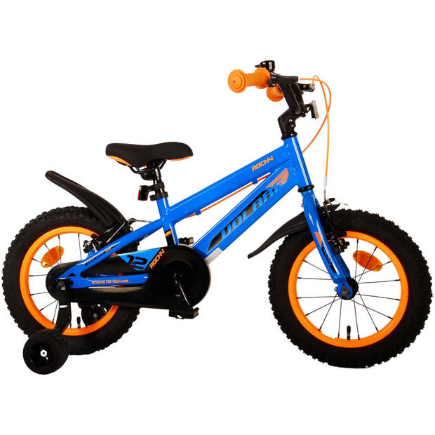 Volare Rocky Kinderfiets - Jongens - 14 inch - Blauw - Twee handremmen