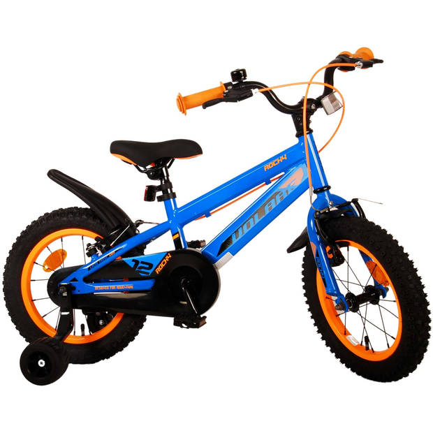 Volare Rocky Kinderfiets - Jongens - 14 inch - Blauw - Twee handremmen