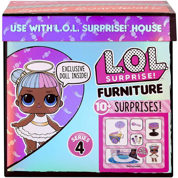 L.O.L. Surprise! Furniture met Pop - Sweet Boardwalk & Sugar - Serie 4 - Speelset