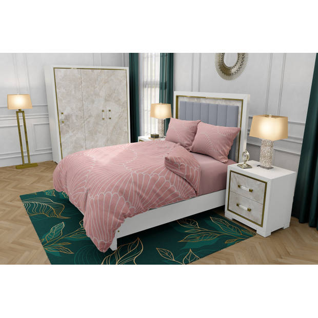 Zydante Swisstech® - Dekbedovertrekset - The Cotton Collection - Pink Shells - 200x200/220 + 2*60x70 cm