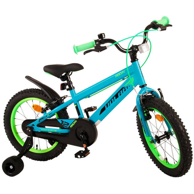 Volare Rocky Kinderfiets - Jongens - 16 inch - Groen - Twee handremmen