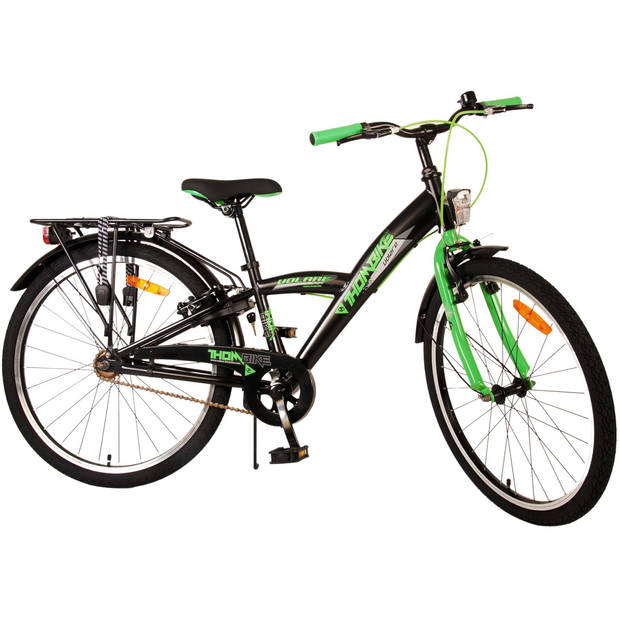 Volare Thombike Kinderfiets - Jongens - 24 inch - Zwart Groen - Twee handremmen