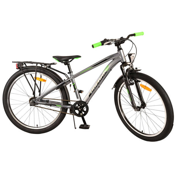 Volare Cross Kinderfiets - Jongens - 24 inch - donker Grijs- 3 versnellingen