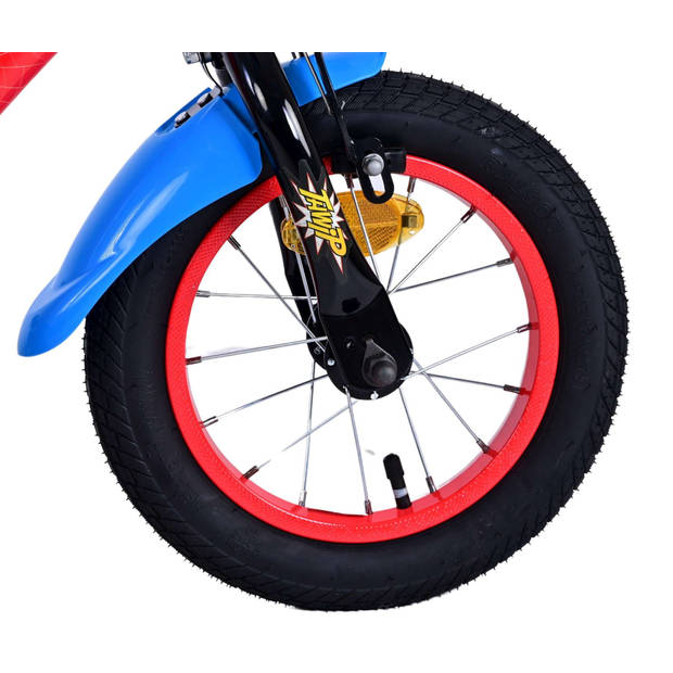 Ultimate Spider-Man Kinderfiets - Jongens - 12 inch - Blauw/Rood - Twee handremmen