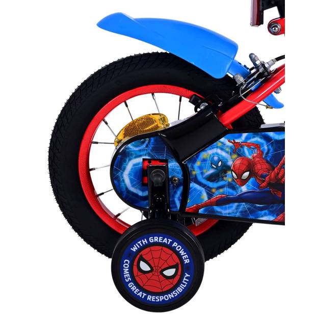 Ultimate Spider-Man Kinderfiets - Jongens - 12 inch - Blauw/Rood - Twee handremmen