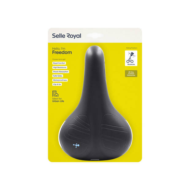 Selle Royal Zadel Premium Freedom Strengtex Dames Zwart