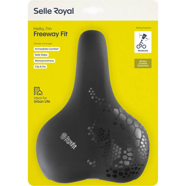 Selle Royal Zadel Sr Freeway Fit Moderate Dames Zwart