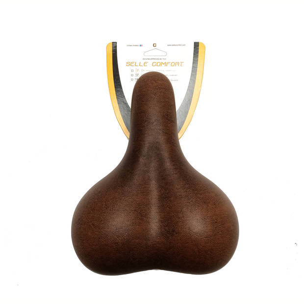 Selle comfort Comfort zadel City bruin, zonder strop