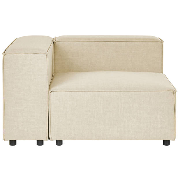 Beliani APRICA - Modulaire Sofa-Beige-Linnen