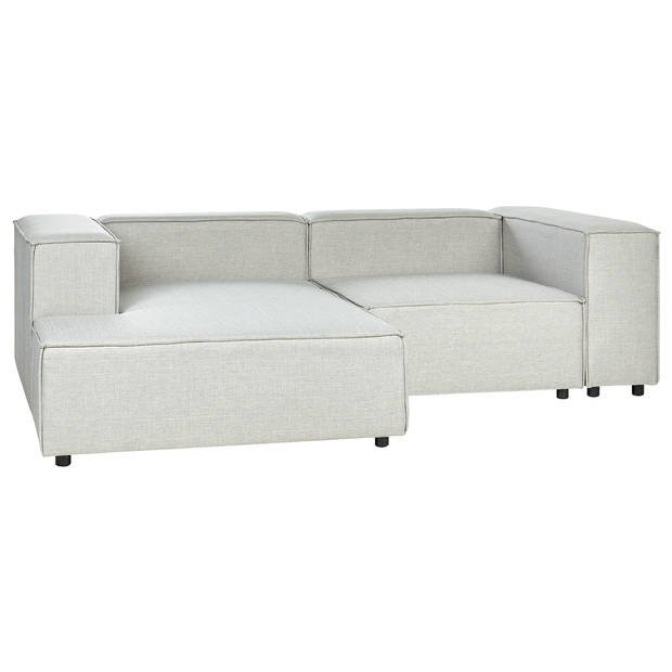 Beliani APRICA - Modulaire Sofa-Grijs-Linnen