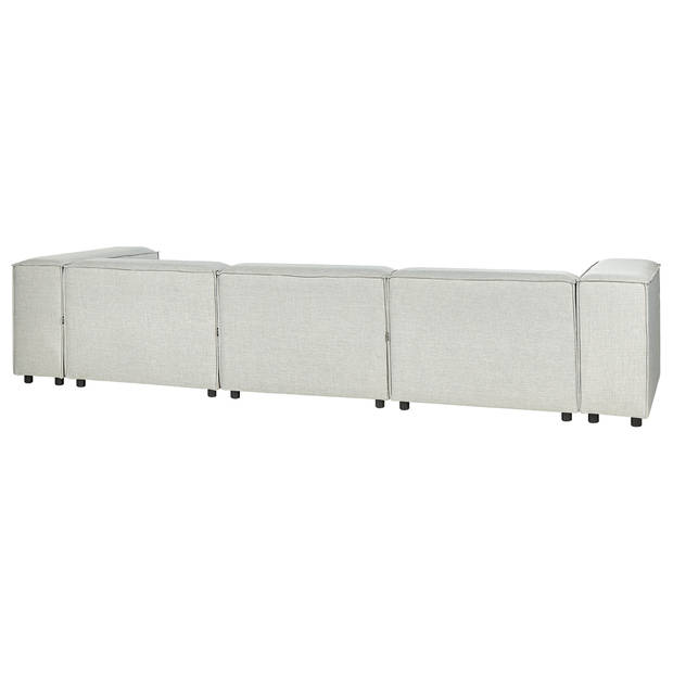 Beliani APRICA - Modulaire Sofa-Grijs-Linnen