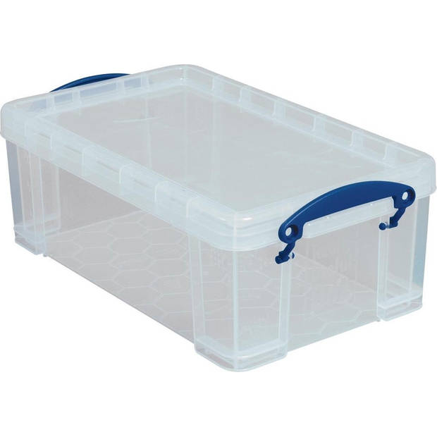 Really Useful Box opbergdoos - Opbergbox met deksel 9 liter - Transparant