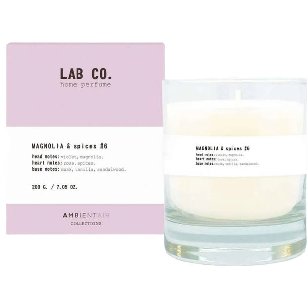 Lab co. Geurkaars magnolia & spices