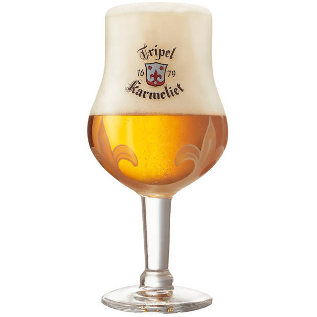 Tripel Karmeliet Bierglazen op Voet 33cl set van 6 stuks - Bier Glas 0,33 l - 330 ml