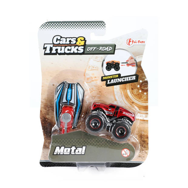 Toi-Toys & Trucks Afschiet Mini Monster Truck