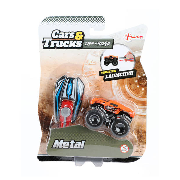 Toi-Toys & Trucks Afschiet Mini Monster Truck