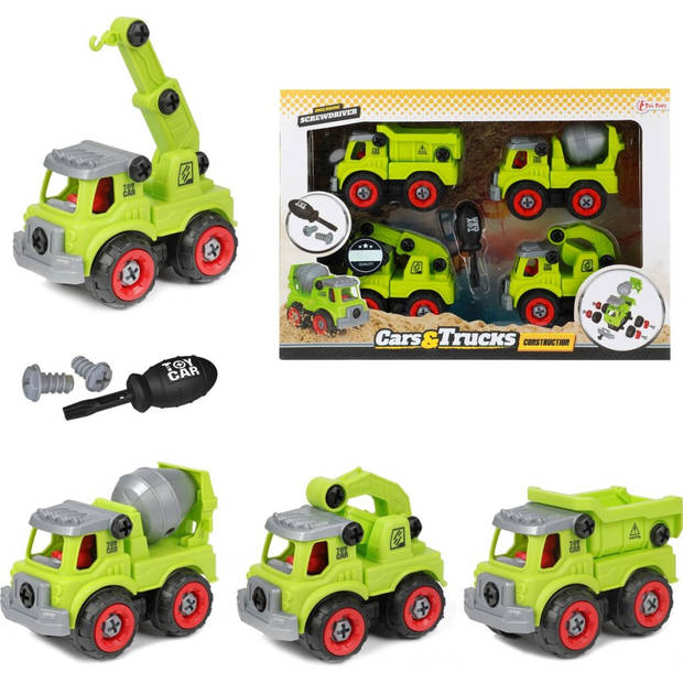 Toi-Toys & Trucks Bouwvoertuigen met Schroevendraaier