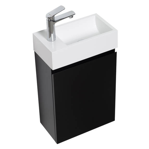 Badplaats Toiletmeubel Angela 40cm - mat zwart
