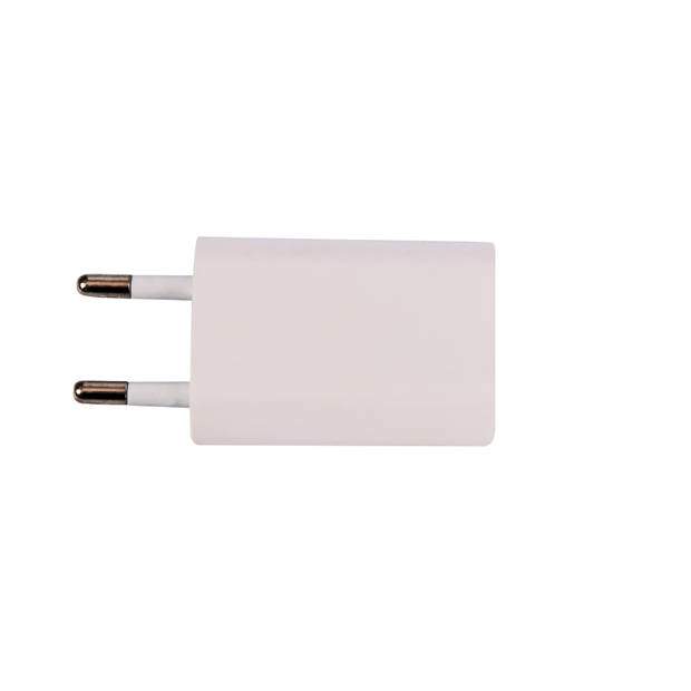 Opladers 5W Adapters Wit USB Oplader Met Kortsluiting Bescherming Universele Oplader Voeding Adapter