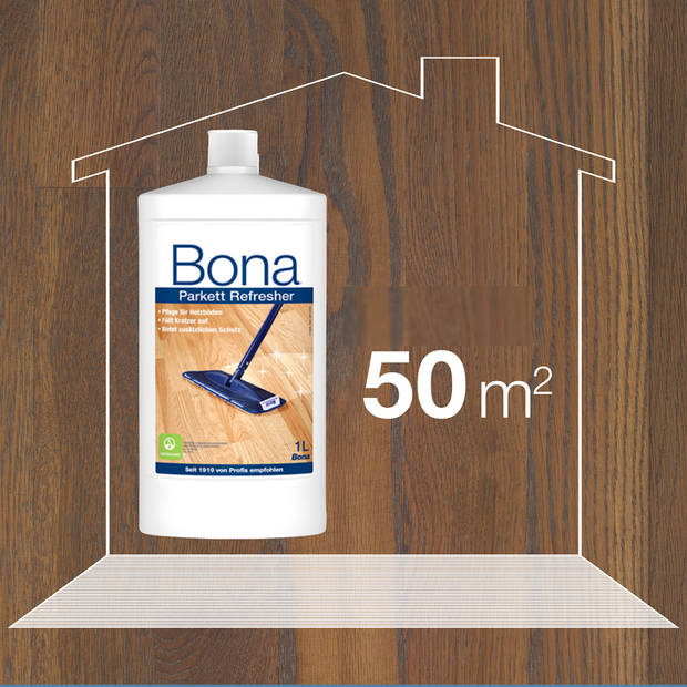 Bona Houten Vloer Refresher - 1 Liter - Houten Vloer Onderhoud - Beschermend - Glans herstellend