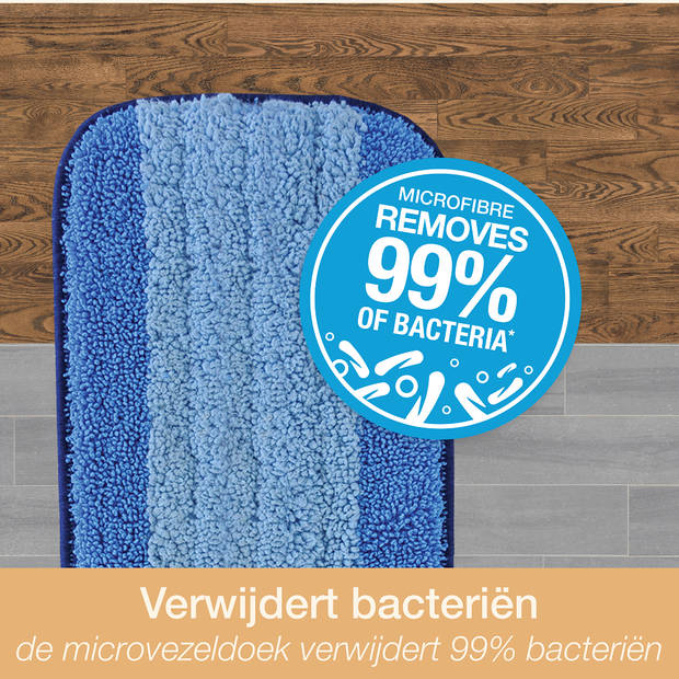 Bona Premium Spray Mop - Vloerwisser met Spray - Inclusief Geoliede Houten Vloer Reiniger & Microvezel Reinigingspad