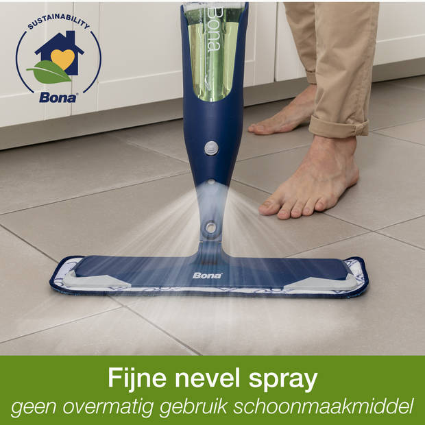 Bona Premium Spray Mop - Vloerwisser met Spray - Inclusief Harde Vloer & Microvezel Reinigingspad Dweil
