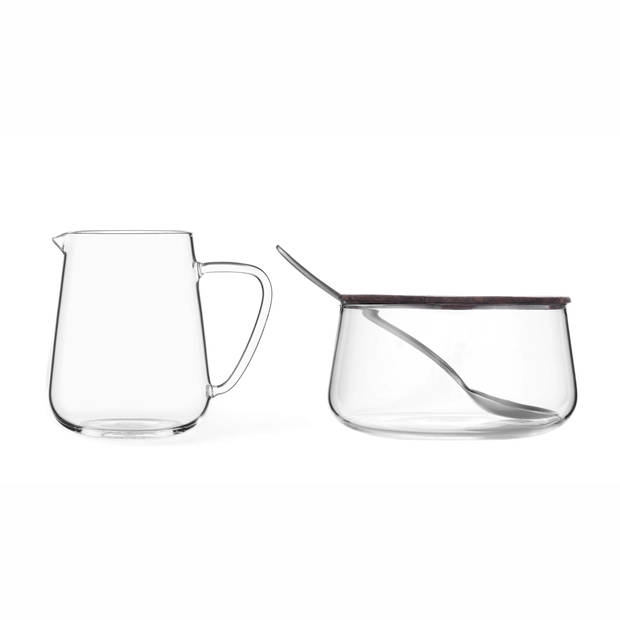 Viva - Classic Suiker- en Melk Set - Borosilicaatglas - Transparant