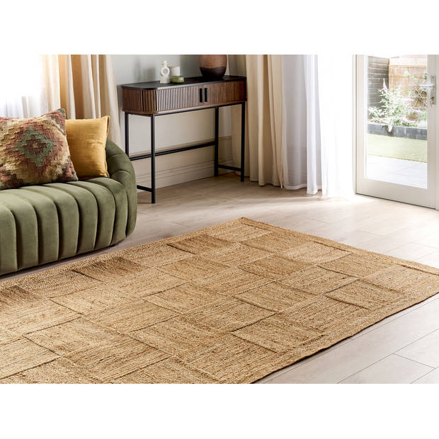 Beliani ESENTEPE - Gevlochten-Beige-Jute