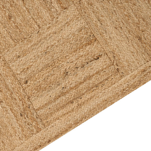 Beliani ESENTEPE - Gevlochten-Beige-Jute