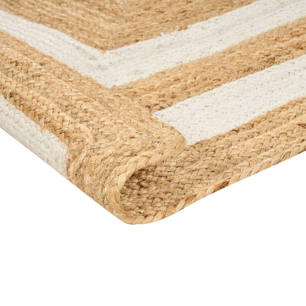 Beliani GEMEREK - Gevlochten-Beige-Jute