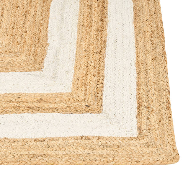 Beliani GEMEREK - Gevlochten-Beige-Jute