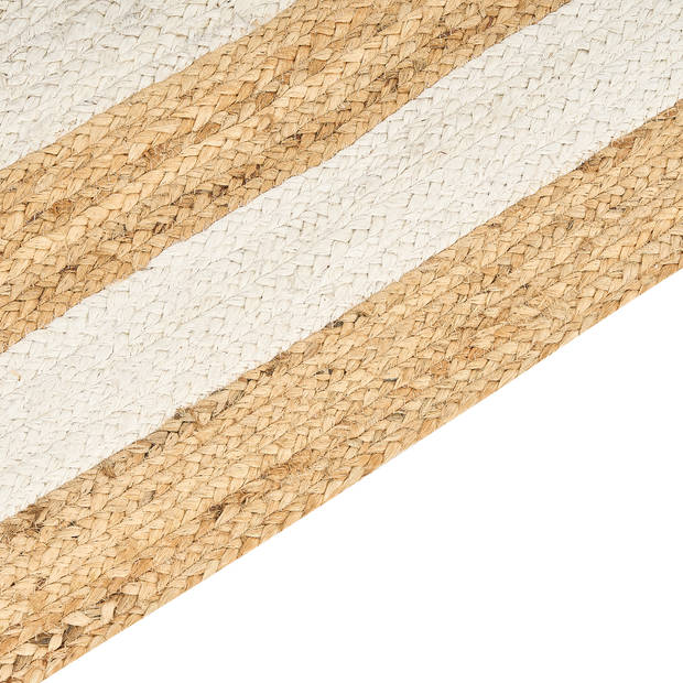 Beliani GEMEREK - Gevlochten-Beige-Jute