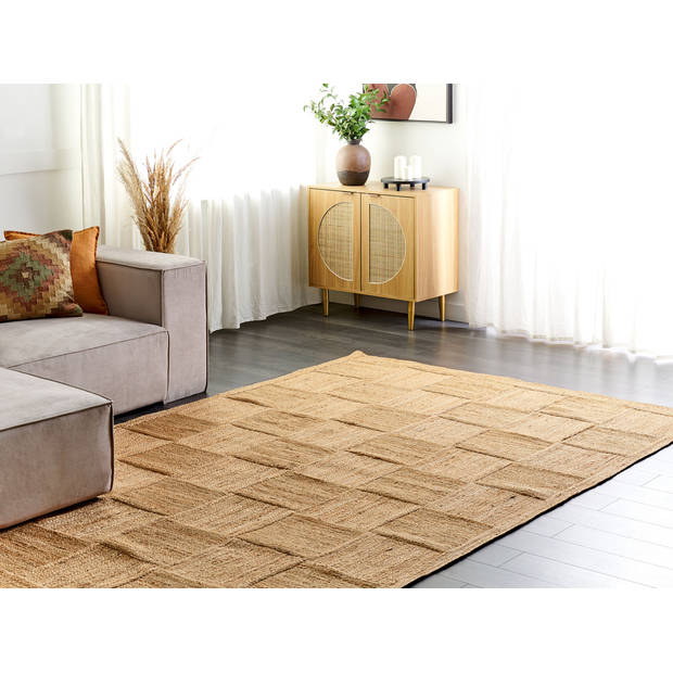 Beliani ESENTEPE - Gevlochten-Beige-Jute