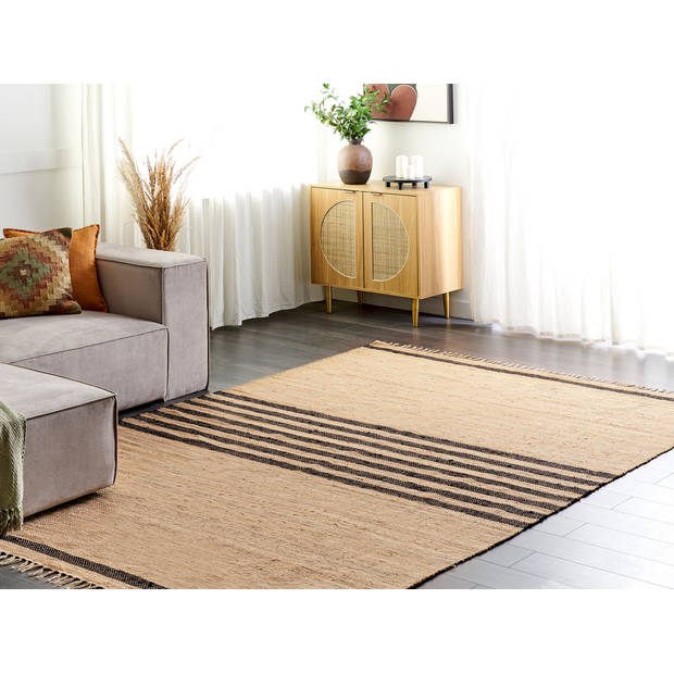 Beliani ERICEK - Gevlochten-Beige-Jute